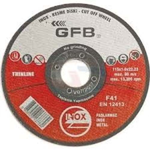 GFB İNOX KESİCİ 115 MM