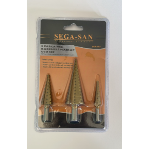 SEGA-SAN KADEMELİ MATKAP UCU SET