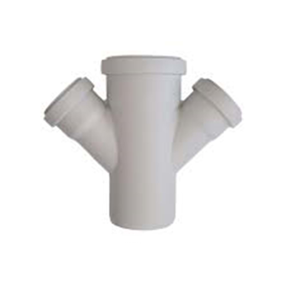 PVC ÇİFT ÇATAL 75X50 KALDE (AMB20)