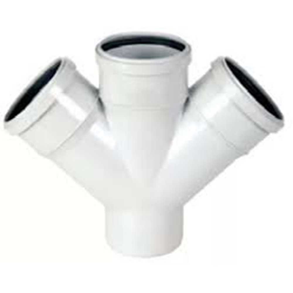 PVC ÇİFT ÇATAL 110X110 KALDE (AMB 8)