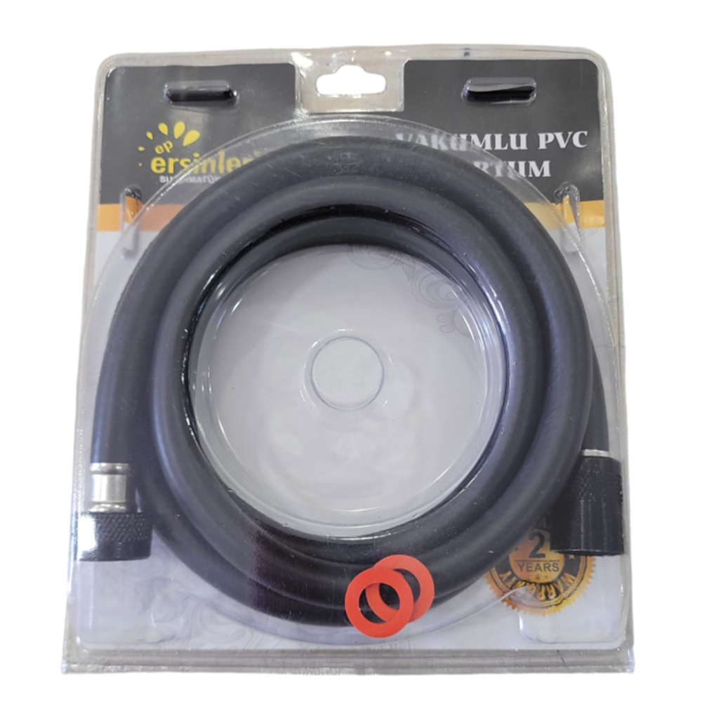 ERS SİYAH DUŞ SPRALİ 150 CM PVC
