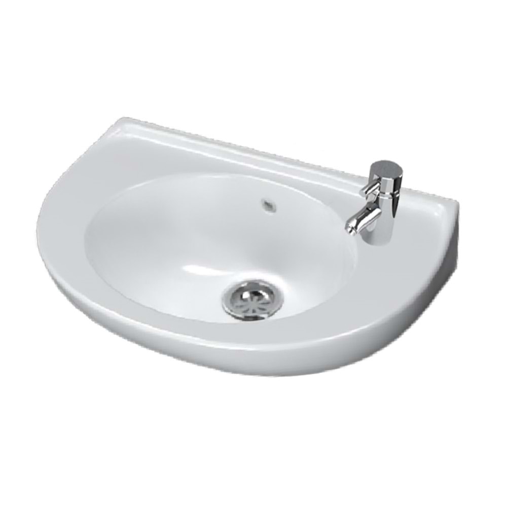 TURAVİT 28*45 CM OVAL DELİKLİ LAVABO