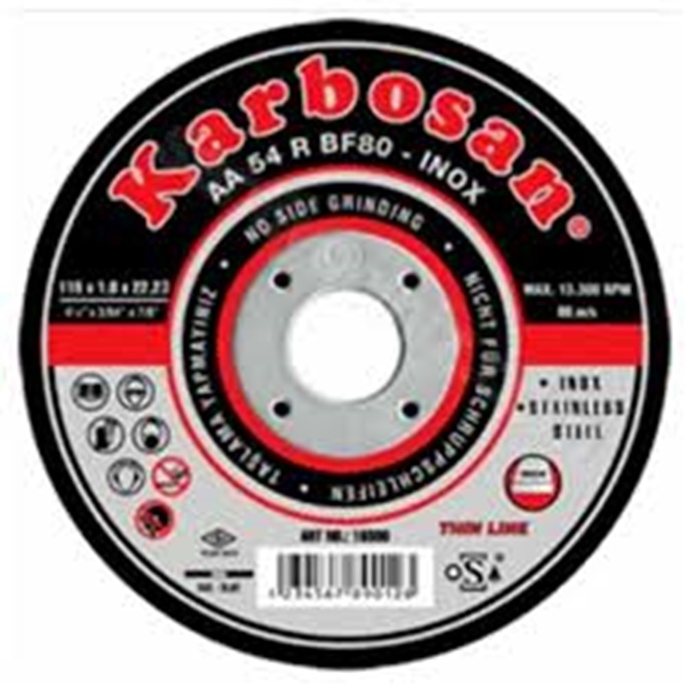 KARBOSAN İNOX THİNLİNE KESİCİ 180X1.9X22