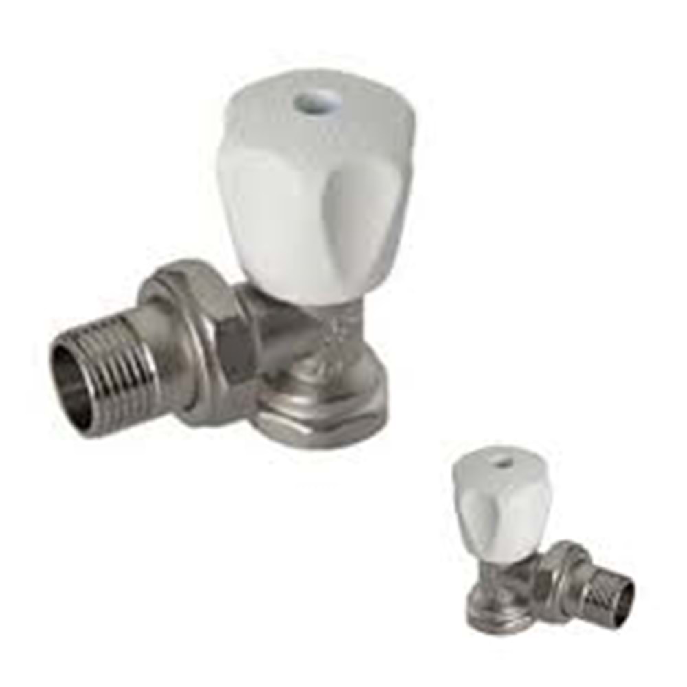 KALDE 1/2 KÖŞE RADYATÖR VANASI (HAFİF TİP)