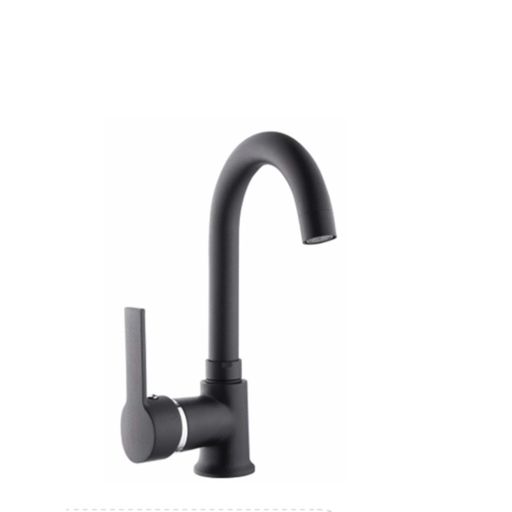 TSA LİNA KUĞU LAVABO BATARYASI SİYAH